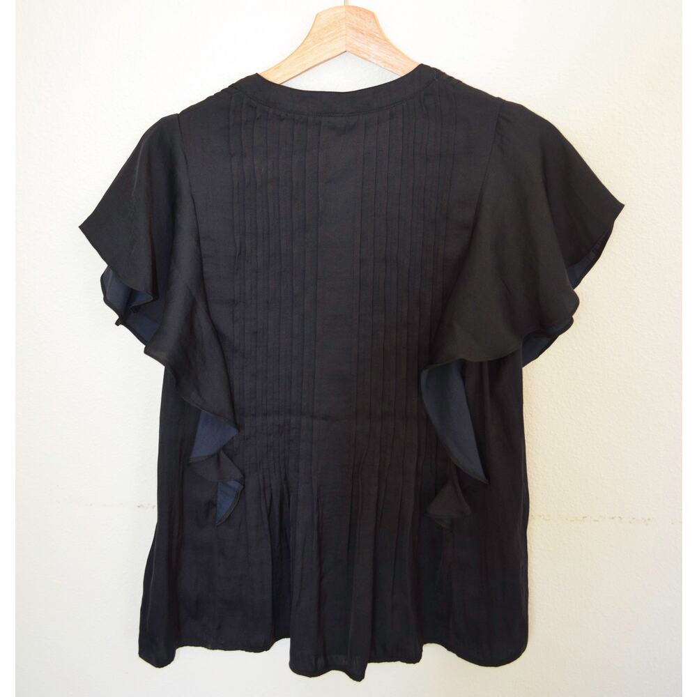 Anthropologie Ruffled Pintucked Blouse - Picture 6 of 6
